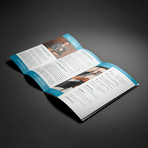 Roll-fold brochure