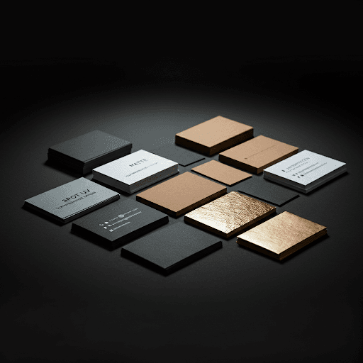 Select your preferred paper stock and finish.