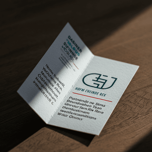 Folded Business Cards