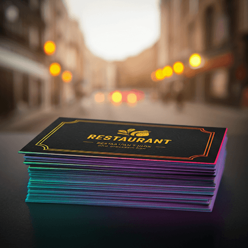 Painted Edge Business Cards